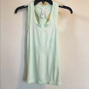 Athleta Light Mint Green Momentum Racerback Tank XXS Gym Workout Top Athleisure